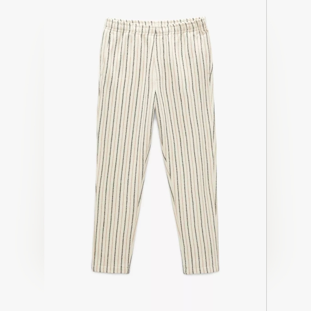 Mens Striped Textured Pants